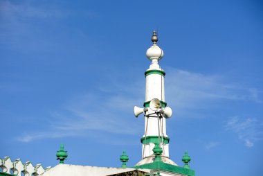 Minaret of India Muslim Mosque in Ipoh, Malaysia
