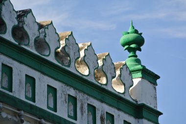Architectural detail of the India Muslim Mosque in Ipoh, Malaysia