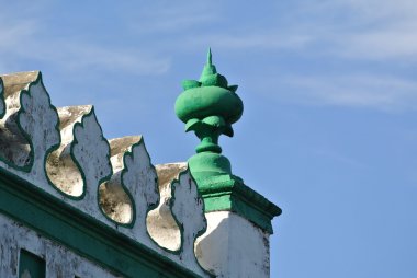 Architectural detail of the India Muslim Mosque in Ipoh, Malaysia