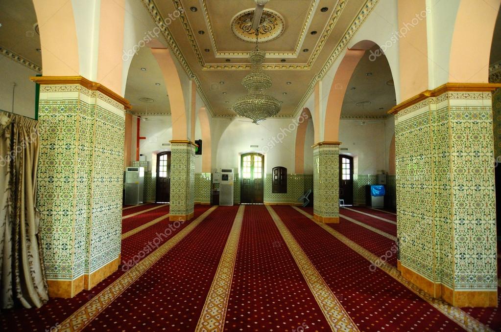 Interior Of The India Muslim Mosque In Ipoh Malaysia
