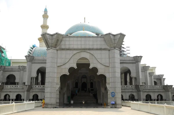 Aka federalne terytorium Meczet Masjid Wilayah Persekutuan — Zdjęcie stockowe