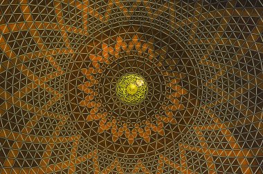 Sultan Salahuddin Abdul Aziz Shah cami de İslam geometrik desen