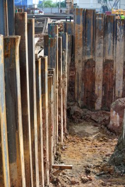 İstinat duvarı çelik levha kazık