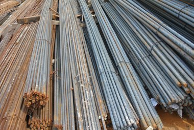 Çelik takviye çubukları. Çelik çubuklar veya beton güçlendirmek için kullanılan barlar