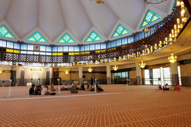 Malezya ulusal Camii aka Mescidi Negara iç