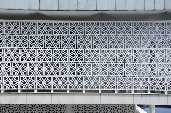 Vzorek zeď s motivem islámské geometrie. — Stock fotografie