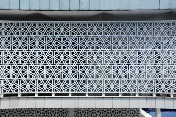 Vzorek zeď s motivem islámské geometrie. — Stock fotografie