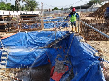 İnşaat İşçileri anti püskürtme termit kimyasal arıtma