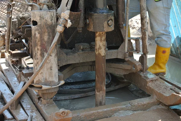 Bore rig at the construction site in Malaysia — Stock Photo, Image