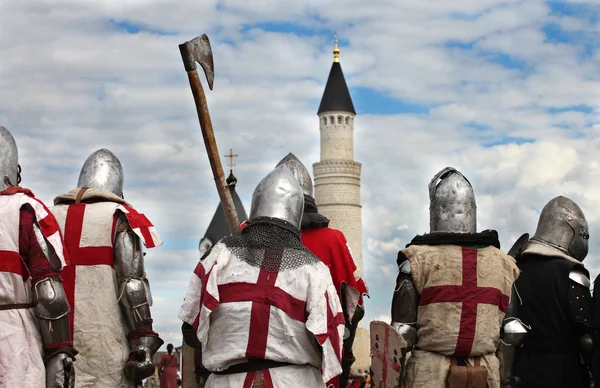 Zırh Ortaçağ Şövalyeleri savaşa gitmek