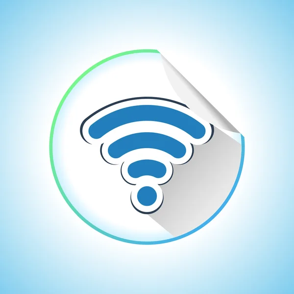 Wi-fi Sticker illustratie — Stockvector