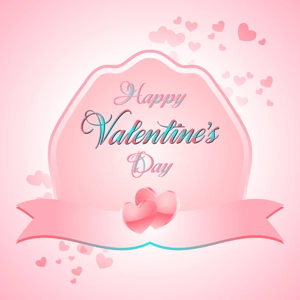 San Valentino Lettering Card — Vettoriale Stock