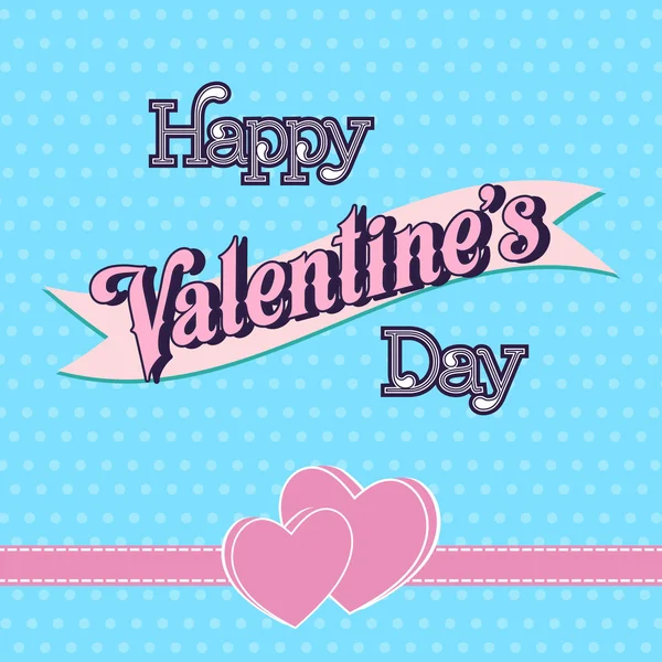 Tarjeta de felicitación feliz día de San Valentín — Vector de stock