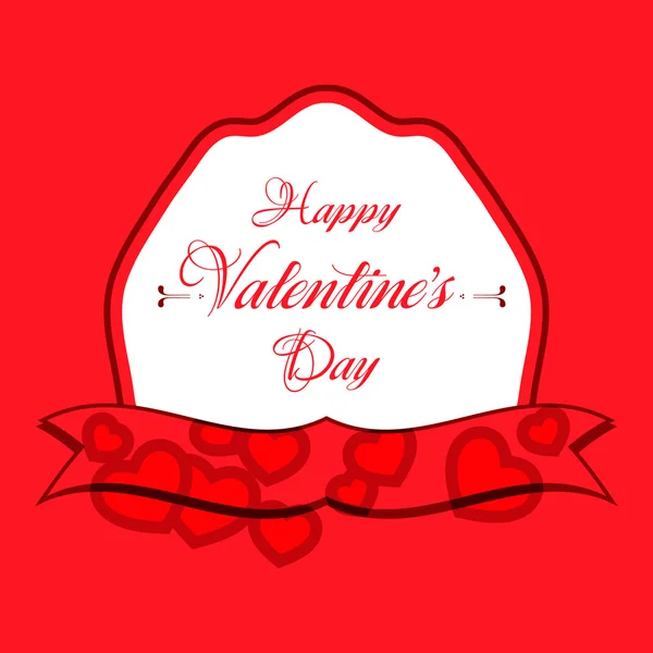 Tarjeta de felicitación feliz día de San Valentín — Vector de stock