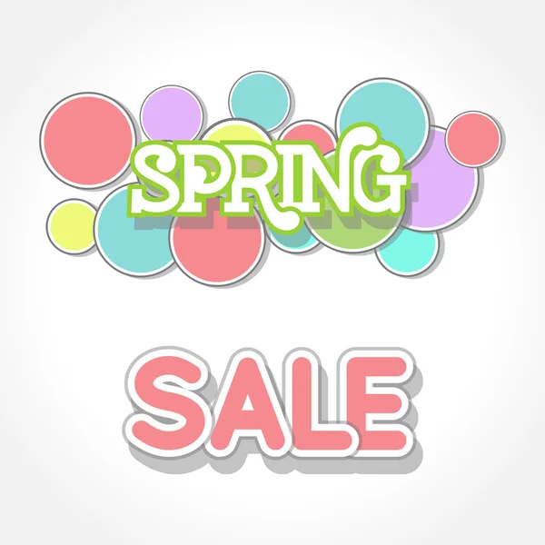 Ilustración de diseño de venta de primavera — Vector de stock