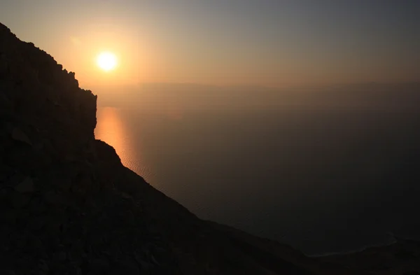 Sun Rises over the Dead Sea — Stock Photo, Image