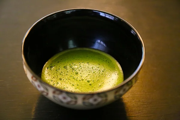 Tradycyjna japońska Zielona herbata Bowl (Macha). — Zdjęcie stockowe