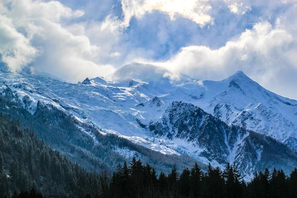 Mount Blanc w Chamonix, Francja. Obraz Stockowy