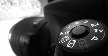 DSLR fotoğraf makinesi yakın çekim