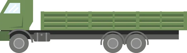 Military Cargo Vehicle Trailer Isolated White Background Transport Transportation Delivery — ストックベクタ