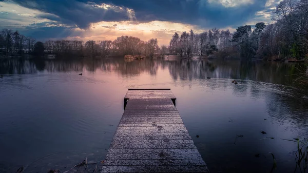 Apley Woods Lake Wellington Mellett Shropshire Ben — Stock Fotó