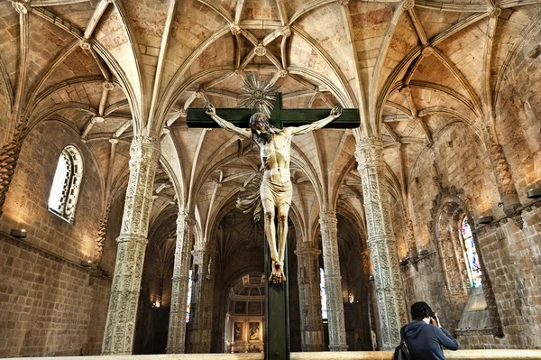 Église intérieure de Jeronimos Image En Vente