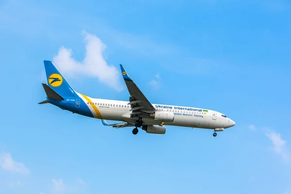 Boryspil Ucrania Mayo 2019 Avión Boeing 737 800 Ukraine International — Foto de Stock