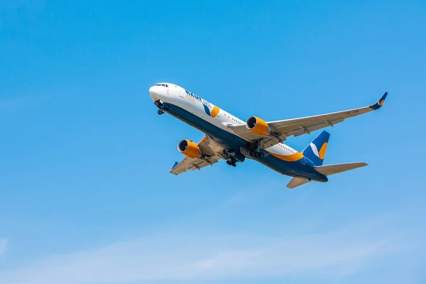 Boryspil Ukraine August 2020 Airplane Boeing 737 800 Ryanair Landing — Stock Photo, Image
