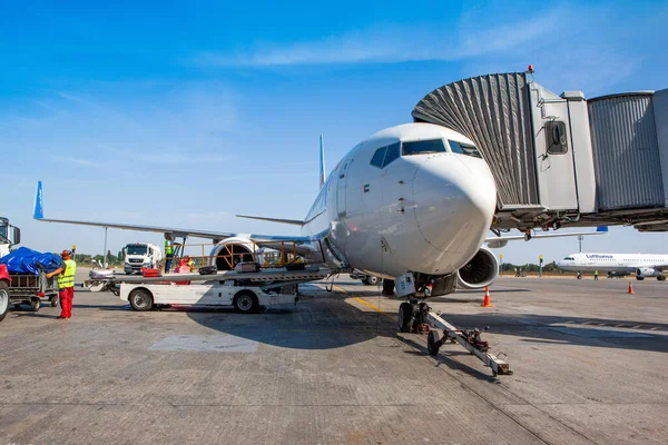 Boryspil Ukraine September 2019 Airplane Boeing 737 800 Flydubai Boryspil Stock Image