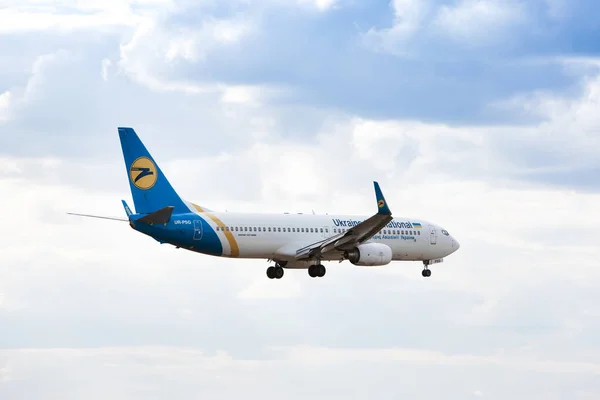 Boryspil Ukraine July 2019 Airplane Boeing 737 800 Ukraine International — Foto de Stock