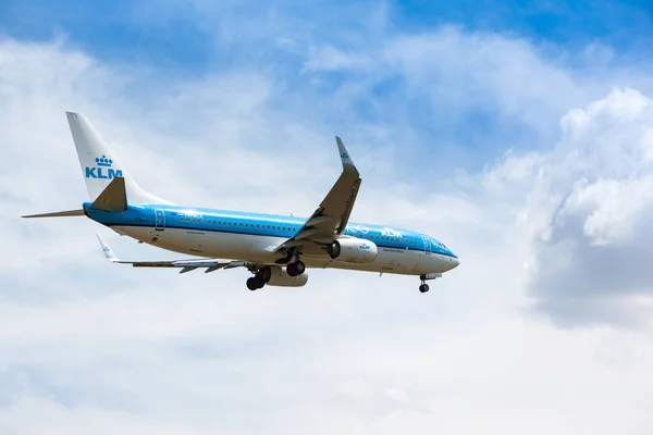 Boryspil Ukraine July 2020 Airplane Boeing 737 800 Klm Landing — Stock Photo, Image