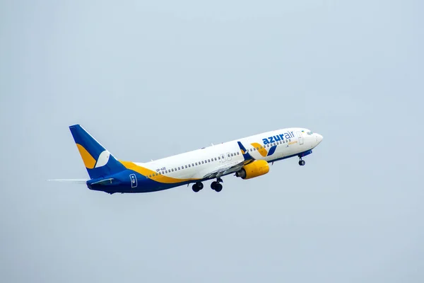 Boryspil Ucrania Octubre 2020 Avión Boeing 737 800 Azur Air — Foto de Stock