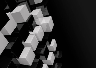 Sanat çalışması için 3d kağıt dekoratif arkaplan - İllüstrasyon 