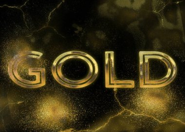 Tasarım için altın soyut desen arkaplanı - İllüstrasyon