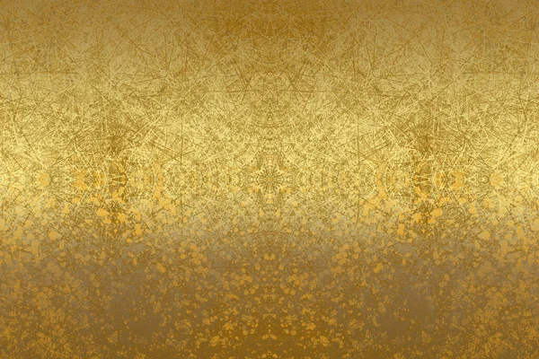 Golden Abstract Decoratieve Papieren Textuur Achtergrond Voor Kunstwerken Illustratie — Stockfoto