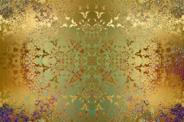 Sanat eserleri için Altın Soyut Dekoratif Kağıt Dokusu- İllüstrasyon