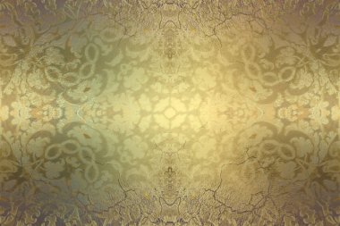 Sanat eserleri için Altın Soyut Dekoratif Kağıt Dokusu- İllüstrasyon