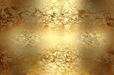 Sanat eserleri için Altın Soyut Dekoratif Kağıt Dokusu- İllüstrasyon