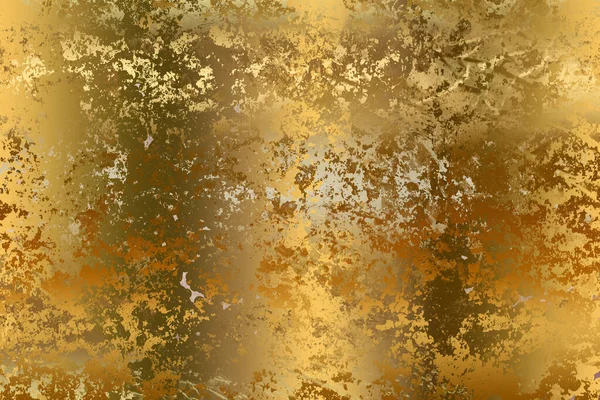 Golden Astratto Sfondo Carta Decorativa Texture Opere Arte Illustrazione — Foto Stock