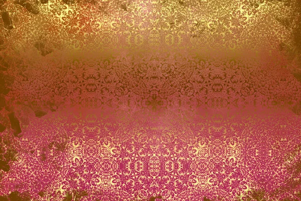 Golden Astratto Sfondo Carta Decorativa Texture Opere Arte Illustrazione — Foto Stock