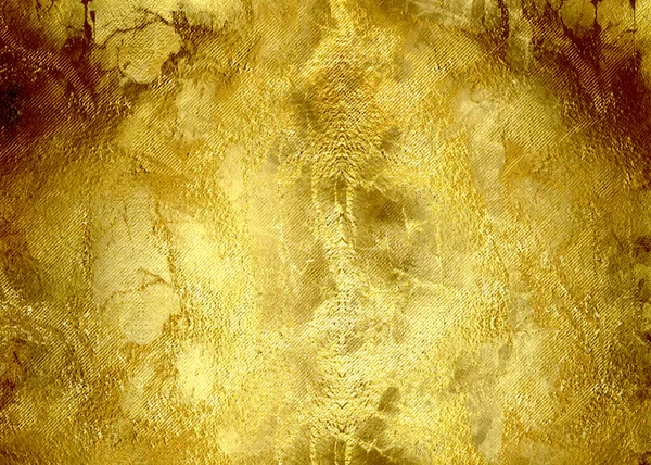 艺术品的金色装饰纸纹理背景 — 图库照片