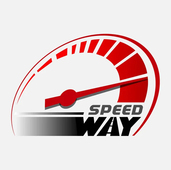 Vector Abstract Speed Way Symbol — Stock Vector