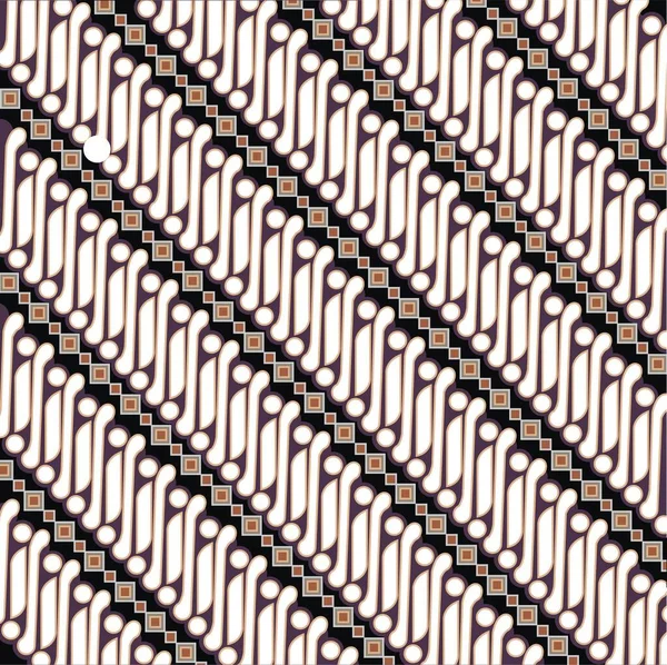 Vektör çizimi, değiştirilmiş geleneksel batik parang.