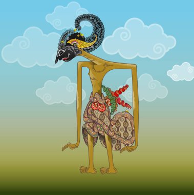 Vector illustration, modification of Arjuna, Janaka, or Permadi puppets.