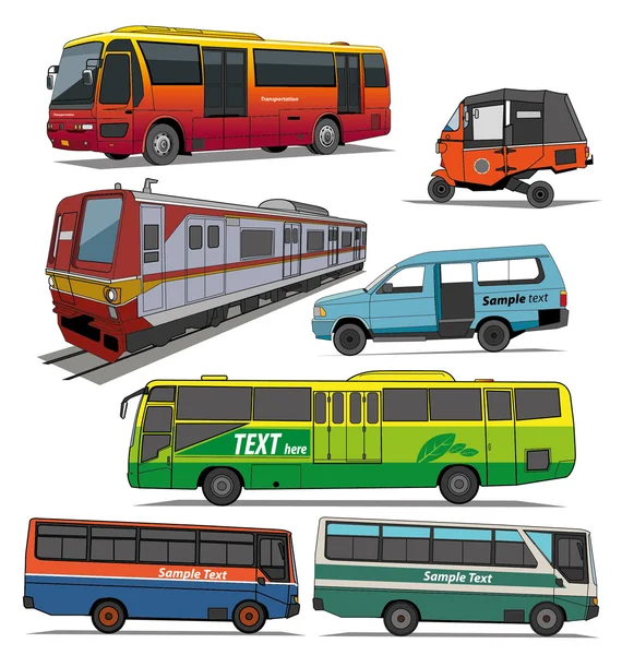 Transporte urbano — Archivo Imágenes Vectoriales