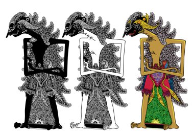 Wayang arjuna clipart