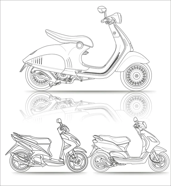 Vespa — Archivo Imágenes Vectoriales