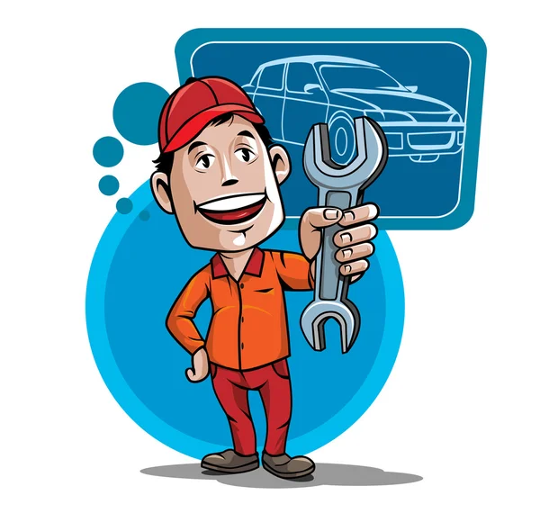 Auto mechanic — Stock Vector