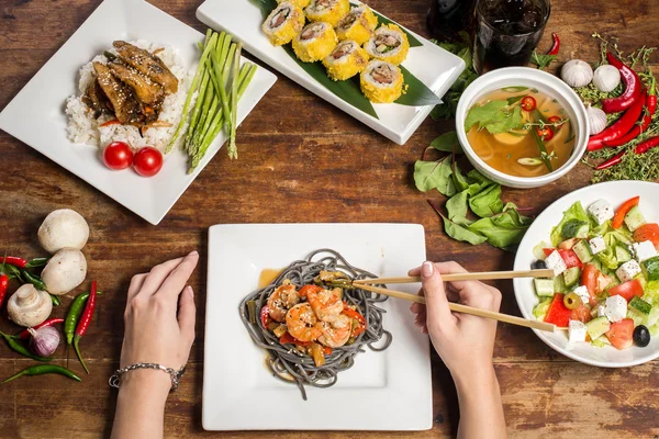 Lunch erbjudande affärsidé — Stockfoto