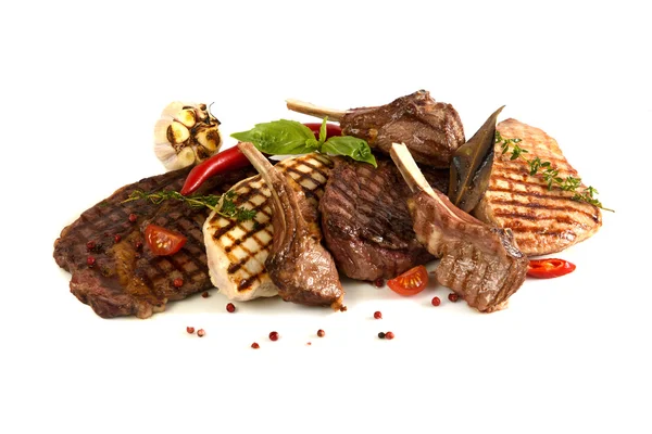 Barbekü Izgara. Kızarmış sosis.
